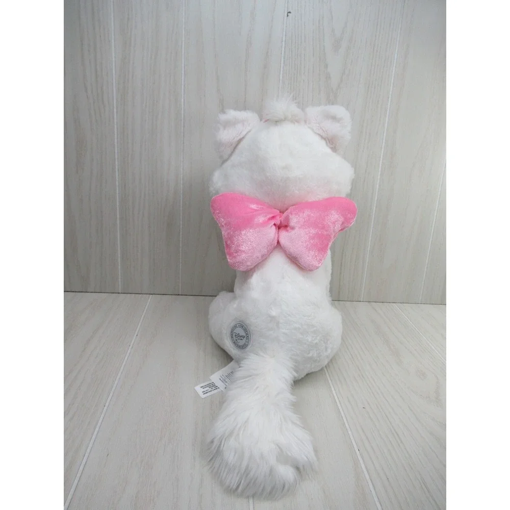 Disney Store The Aristocats Marie White Cat Plush Pink Bow 12-13